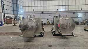 Centrífuga horizontal de alta calidad, máquina de separación industrial de acero inoxidable 2205, 25 HP, 220 V, 100 a 1000 kg/h - Product Image 3