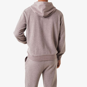 Sweat à capuche homme hiver streetwear uni, design imprimé personnalisé, respirant, en molleton 100% coton. - Product Image 4