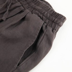 Pantalones Cortos Bermuda de Algodón para Hombre, Talla Grande, Cintura Elástica, Color Sólido, Casuales, con Bolsillo Trasero - Product Image 4