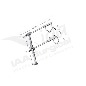INSTRUMENTS CHIRURGICAUX IAA IAA-R-52 Écarteur chirurgical orthopédique en acier inoxydable manuel certifié CE Kit chirurgical de classe I - Product Image 2