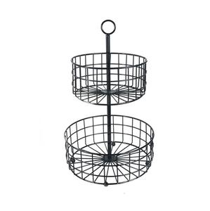 Panier de rangement de comptoir de cuisine en fil de fer, étagère à fruits et légumes à niveaux, durable, taille et forme personnalisables - Product Image 5