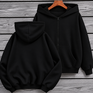 Sudaderas con Capucha Extra Grandes Personalizadas para Mujer, Estilo Urbano, Hombros Caídos, Sudaderas Lisas de Gran Gramaje - Product Image 1