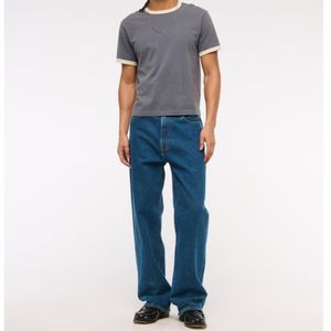 Wholesale Custom Unisex Ringer <b>T</b>-<b>Shirt</b> 100% Cotton Knitted Contrast <b>Collar</b> Crew Neck OEM ODM Manufacturer Blank Streetwear - Product Image 4