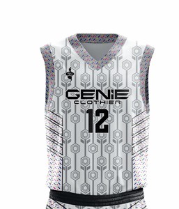Meilleur prix fournisseur pakistanais Dernier design de maillot de basket-ball Vente en gros Uniforme personnalisé Grande taille Été Unisexe Sublimation - Product Image 6