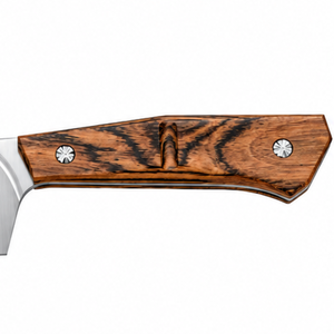 Couteaux de chef professionnels en acier inoxydable avec manche en bois, lame large et tranchante, couteaux de cuisine pour couper la viande et les légumes - Product Image 3