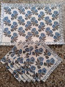 Ensemble de chemins de table en coton imprimé artisanal, style vintage, lavable, couleur personnalisée, motif floral, pour les exportateurs en gros - Product Image 2