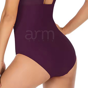 Maillot de bain femme confortable, respirant, à contraste de couleurs, durable et sans coutures - Product Image 3