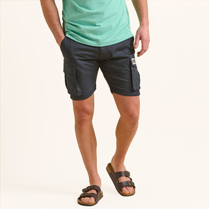 Pantalones Cortos Cargo para Hombre, Estilo Safari, Cintura Media, de Lona, Resistentes al Viento, Ecológicos, Antiarrugas, de Secado Rápido y Transpirables, para Ejercicio y Gimnasio - Product Image 3