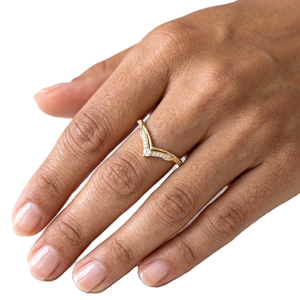 แหวนเพชรทรงกลมเพาะเลี้ยงในห้องปฏิบัติการ ขายส่ง แหวนทองคำแท้ 10K 14K แหวนสัญญาประดับเพชรแบบหนามเตย แหวนเพชรสำหรับงานปาร์ตี้ แหวนเพชรดีไซน์เรียบหรู แหวนโค้ง - Product Image 5