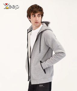Sudadera con Capucha Personalizada XEEP para Hombre, Diseño Casual con Estampado Frontal, Corte Regular, Chaqueta de Entrenamiento de Invierno, Transpirable, de Secado Rápido, Servicio OEM - Product Image 1