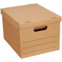 Vietnam Factory's Corrugated Archive Storage <b>Box</b> with Lid Office <b>Moving</b> Handle Holes Stackable-for Organizing Documents & Files - Product Image 3