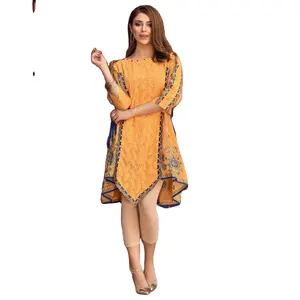 חדש מדהים צהוב צבע 2 חתיכה kameez לוואר מסיבת שמלת דשא מדהים מכירה לוהטת פקיסטן גבירותיי חליפת הודי חורף כלי
