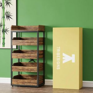 Étagère à fruits en bois pour le rangement à domicile, unité d'étagérage pratique et élégante - Product Image 6