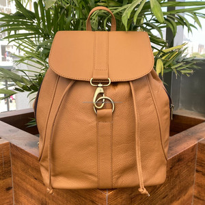 Personnalisé de haute qualité en cuir véritable pleine fleur décontracté cordon étudiant sac à dos grande capacité en cuir de vachette sacs d'école - Product Image 3