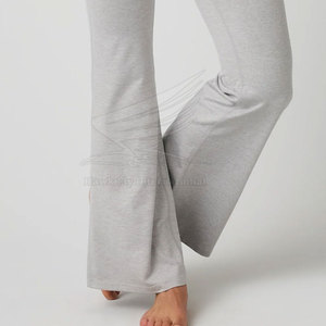 Custom Logo Women Flare <b>Leggings</b> Mid Waist Solid <b>Pattern</b> Eco-Friendly Breathable Customized Color & Size OEM Service - Product Image 6