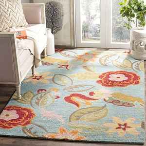 Tapis d'intérieur élégants et antidérapants, tapis en laine faits à la main pour salon, chambre et maisons modernes - Product Image 1