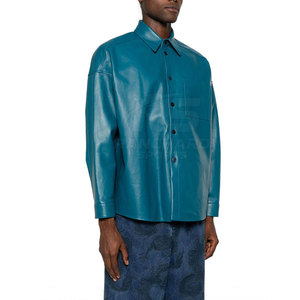 Camisa de Cuero Casual para Hombre, Material de Cuero Premium, Manga Larga, Diseño Cómodo y Elegante - Product Image 2