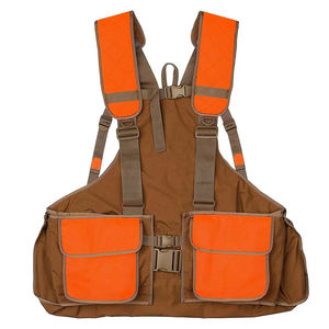 Gilet d'extérieur pour homme, randonnée, pêche, camping, chasse, gilet orange, séchage rapide, respirant, polyester, gilet de chasse en montagne - Product Image 1