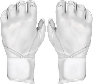 Guantes de béisbol de cuero genuino con puño largo para adultos y jóvenes, guantes de béisbol a precio económico, diseña tus propios guantes de bateo. - Product Image 5