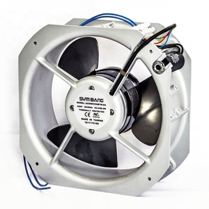 พัดลมแกนอุตสาหกรรม SYMBANG ทนความร้อนสูง ขนาด 225x80 มม. 115/230V 50Hz 580CFM ใบพัดโลหะ ลูกปืน (A22580M-DA) - Product Image 2