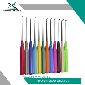 Ensemble de curettes à os en acier inoxydable de haute qualité, manche en plastique, instruments chirurgicaux orthopédiques pour chirurgiens, CE - Product Image 5