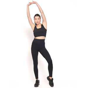 Conjunto de Yoga de Cintura Alta para Mujer, Diseño Nuevo y Personalizado, Cómodo, Ajustado, Moderno, Transpirable, de Alta Calidad, Ropa Deportiva Activa - Product Image 2