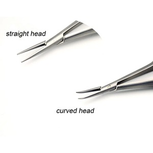 Ensemble d'instruments de microchirurgie manuels de 14 cm, 6 pièces : Ciseaux, Pince porte-aiguille, Pince à dents pour plateforme, pour la chirurgie générale - Product Image 1
