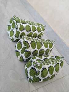 Premium Quilted Toiletry Bag Set of 3 Cotton Cosmetic <b>Organizer</b> Travel <b>Makeup</b> Bag Water Resistant Travel <b>Case</b> for Women Bulk - Product Image 3