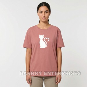 T-shirt décontracté gris en coton écologique pour femme, vente en gros, fabrication sur mesure avec logo imprimé, haut minimaliste pour fille - Product Image 4