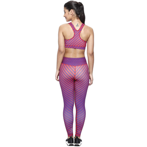 Ensembles de yoga grande taille pour femmes avec dentelle et ensembles d'entraînement 2 pièces de couleur unie, teints en pièce, imperméables, pour femmes, OEM - Product Image 4