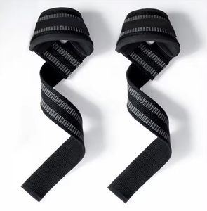 Sangles de musculation en cuir véritable avec support de poignet renforcé pour la protection et l'entraînement en salle de sport - Product Image 2