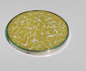 Handmade Indian Mosaic <b>Coaster</b> Newly Designed Shape Decorative <b>Table</b> <b>Coasters</b> 10x10cm 12mm Thickness for Home Decor Gifting - Product Image 2