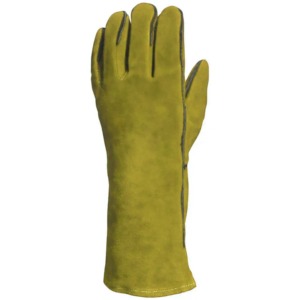 Guantes de Soldadura Personalizados de Venta Caliente, Guantes de Seguridad de Cuero Transpirables, Guantes de Soldadura de Dedo Completo para Uso en Exteriores - Product Image 3