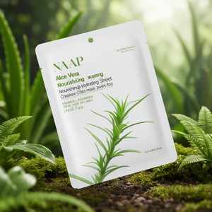 Masque en feuille hydratant et nourrissant à l'aloe vera - Pack de masques crème pour le visage - Product Image 3