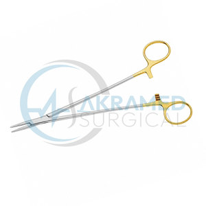 Premium TC Julian Needle Holder Tungsten Carbide Gold Handle Stainless Steel CE Certified Surgical Instrument - Product Image 3
