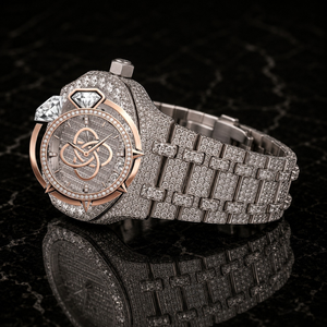 Luxury <b>Automatic</b> Moissanite Diamond Watch Men Full VVS Stone Stainless Steel Watch - Product Image 3