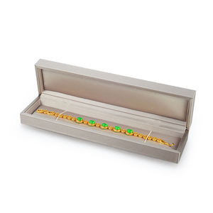 Cajas de regalo de joyería de cuero PU de alta gama, venta al por mayor, embalaje con logo impreso personalizado, suministrado por fábrica china. - Product Image 3