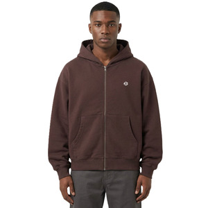 Full Zip Cotton Fleece Hoodies Oversized Streetwear Zipper Hoodie Loose Fit Custom Logo Hoodies Bulk Manufacturing Low MOQ - Product Image 1