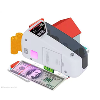 Compteur de billets portable V30 avec écran LED, détecteur de faux billets avec lumière UV, mini machine de comptage de billets en papier, 800 pièces