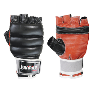 Professional Cowhide Leather MMA Training Gloves Half Finger Moisture Wicking Waterproof for Closure Adult Protective Gloves - Product Image 1