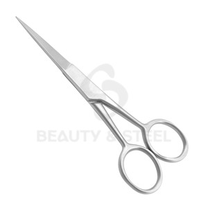 Professional Straight Cuticle Scissors with Needle-Sharp Tips and <b>Sandblasted</b> Matte Finish for Precision Care - Product Image 2