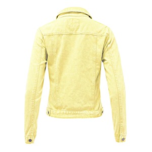 Veste en jean classique délavée orange rouille pour femme, style camionneur boutonnée, décontractée, vente en gros OEM, directement de l'usine - Product Image 6