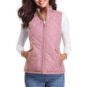 Chaleco Acolchado Impermeable de Lona Sólida para Mujer, Chaqueta Acolchada Ligera de Primera Calidad, Diseño Personalizado OEM - Product Image 1
