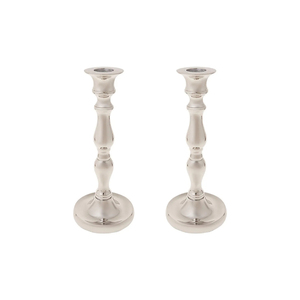 Candelabros de cobre de diseño vintage, par de portavelas de metal para decoración del hogar y centros de mesa para bodas. - Product Image 6