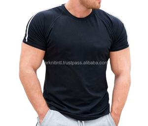 เสื้อยืดออกกำลังกายผู้ชายทรงปกติ คุณภาพสูง ผ้าฝ้าย 100% สีดำ แห้งเร็ว ระบายอากาศได้ดี - Product Image 4