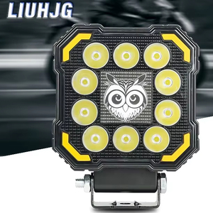 Luces Antiniebla LED Cuadradas RGB de 20W y 10 Lentes para Motocicleta LIUHJG, Luces de Trabajo para Motocicleta de Aleación de Aluminio IP67 - Product Image 1