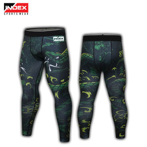Leggings de yoga taille haute pleine longueur Index Sportswear, imprimé loup rouge par sublimation, extensibles dans les quatre sens - Product Image 5
