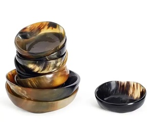 Bol en corne naturelle, bol artisanal en corne, bols faits à la main, écologiques, 100% naturels - Product Image 1