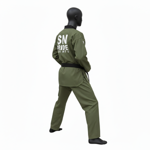 Uniforme de Artes Marciales Kimono de Alta Calidad con Logotipo Personalizado, Conjunto de 2 Piezas, Elástico, Ligero, Transpirable y Duradero, Unisex - Product Image 3