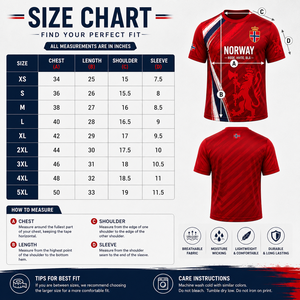 Maillot de supporter de l'équipe nationale de football norvégienne Viking Essential, T-shirt de sport imprimé à col rond, décontracté, respirant, Victory - Product Image 4